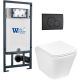 Комплект унитаза с инсталляцией Weltwasser Marberg 507 + Gelbach 043 MT-WT + MAR 507 RD MT-BL 10000011920 белый матовый