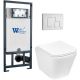 Комплект унитаза с инсталляцией Weltwasser Marberg 507 + Gelbach 043 MT-WT + MAR 507 SE GL-WT 10000011922 белый матовый