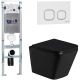 Комплект унитаза с инсталляцией Weltwasser Amberg 350 ST + Gelbach 043 GL-BL + Amberg RD-WT 10000011929 черный глянцевый