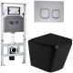 Комплект унитаза с инсталляцией Weltwasser Amberg 506 ST + Gelbach 043 GL-BL + Amberg RD-CR 10000011947 черный глянцевый