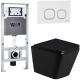 Комплект унитаза с инсталляцией Weltwasser Amberg 506 ST + Gelbach 043 GL-BL + Amberg RD-WT 10000011949 черный глянцевый