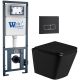 Комплект унитаза с инсталляцией Weltwasser Marberg 410 + Gelbach 043 GL-BL + MAR 410 SE MT-BL 10000011956 черный глянцевый