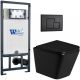 Комплект унитаза с инсталляцией Weltwasser Marberg 507 + Gelbach 043 GL-BL + MAR 507 SE MT-BL 10000011963 черный глянцевый