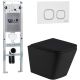 Комплект унитаза с инсталляцией Weltwasser Amberg 350 ST + Gelbach 043 MT-BL + Amberg RD-WT 10000011973 черный матовый