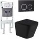 Комплект унитаза с инсталляцией Weltwasser Amberg 497 ST + Gelbach 043 MT-BL + Amberg RD-BL 10000011980 черный матовый