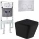 Комплект унитаза с инсталляцией Weltwasser Amberg 497 ST + Gelbach 043 MT-BL + Amberg RD-MT CR 10000011982 черный матовый