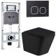 Комплект унитаза с инсталляцией Weltwasser Amberg 506 ST + Gelbach 043 MT-BL + Amberg RD-BL 10000011990 черный матовый