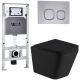 Комплект унитаза с инсталляцией Weltwasser Amberg 506 ST + Gelbach 043 MT-BL + Amberg RD-CR 10000011991 черный матовый