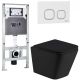 Комплект унитаза с инсталляцией Weltwasser Amberg 506 ST + Gelbach 043 MT-BL + Amberg RD-WT 10000011993 черный матовый
