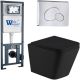 Комплект унитаза с инсталляцией Weltwasser Marberg 410 + Gelbach 043 MT-BL + MAR 410 RD CR 10000011995 черный матовый