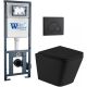 Комплект унитаза с инсталляцией Weltwasser Marberg 410 + Gelbach 043 MT-BL + MAR 410 RD MT-BL 10000011997 черный матовый