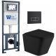Комплект унитаза с инсталляцией Weltwasser Marberg 410 + Gelbach 043 MT-BL + MAR 410 SE MT-BL 10000012000 черный матовый