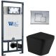 Комплект унитаза с инсталляцией Weltwasser Marberg 507 + Gelbach 043 MT-BL + MAR 507 SE CR 10000012005 черный матовый