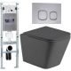 Комплект унитаза с инсталляцией Weltwasser Amberg 350 ST + Gelbach 043 MT-GR + Amberg RD-CR 10000012011 серый матовый