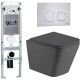 Комплект унитаза с инсталляцией Weltwasser Amberg 350 ST + Gelbach 043 MT-GR + Amberg RD-MT CR 10000012012 серый матовый