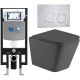 Комплект унитаза с инсталляцией Weltwasser Amberg 497 + Gelbach 043 MT-GR + Amberg RD-MT CR 10000012017 серый матовый