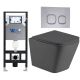 Комплект унитаза с инсталляцией Weltwasser Amberg 506 + Gelbach 043 MT-GR + Amberg RD-CR 10000012026 серый матовый
