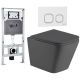 Комплект унитаза с инсталляцией Weltwasser Amberg 506 ST + Gelbach 043 MT-GR + Amberg RD-WT 10000012033 серый матовый