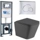 Комплект унитаза с инсталляцией Weltwasser Marberg 410 + Gelbach 043 MT-GR + MAR 410 RD CR 10000012035 серый матовый