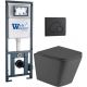 Комплект унитаза с инсталляцией Weltwasser Marberg 410 + Gelbach 043 MT-GR + MAR 410 RD MT-BL 10000012037 серый матовый