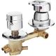 Душевая кабина с поддоном Мономах XL Б/К 100/80/44 МЗ L 10000012098 100x80 хром стекло прозрачное с рисунком