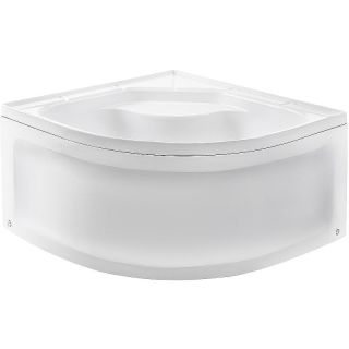 Душевая кабина с поддоном Мономах XL Б/К 80/43 С МЗ 10000012111 80x80 хром стекло прозрачное с рисунком