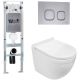 Комплект унитаза с инсталляцией WeltWasser Amberg 350 ST + Heimbach 043 GL-WT + Amberg RD-CR 10000012132 белый глянцевый