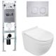 Комплект унитаза с инсталляцией WeltWasser Amberg 350 ST + Heimbach 043 GL-WT + Amberg RD-MT CR 10000012133 белый глянцевый