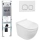 Комплект унитаза с инсталляцией WeltWasser Amberg 350 ST + Heimbach 043 GL-WT + Amberg RD-WT 10000012134 белый глянцевый