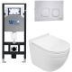 Комплект унитаза с инсталляцией WeltWasser Amberg 506 + Heimbach 043 GL-WT + Amberg RD-MT CR 10000012148 белый глянцевый
