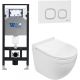 Комплект унитаза с инсталляцией WeltWasser Amberg 506 + Heimbach 043 GL-WT + Amberg RD-WT 10000012149 белый глянцевый
