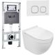 Комплект унитаза с инсталляцией WeltWasser Amberg 506 ST + Heimbach 043 GL-WT + Amberg RD-WT 10000012154 белый глянцевый