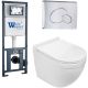 Комплект унитаза с инсталляцией WeltWasser Marberg 410 + Heimbach 043 GL-WT + MAR 410 RD-CR 10000012156 белый глянцевый