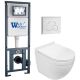 Комплект унитаза с инсталляцией WeltWasser Marberg 410 + Heimbach 043 GL-WT + MAR 410 RD GL-WT 10000012157 белый глянцевый