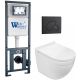 Комплект унитаза с инсталляцией WeltWasser Marberg 410 + Heimbach 043 GL-WT + MAR 410 RD MT-BL 10000012158 белый глянцевый