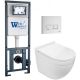 Комплект унитаза с инсталляцией WeltWasser Marberg 410 + Heimbach 043 GL-WT + MAR 410 SE GL-WT 10000012160 белый глянцевый