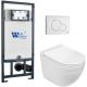 Комплект унитаза с инсталляцией WeltWasser Marberg 507 + Heimbach 043 GL-WT + MAR 507 RD GL-WT 10000012164 белый глянцевый