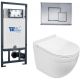 Комплект унитаза с инсталляцией WeltWasser Marberg 507 + Heimbach 043 GL-WT + MAR 507 SE-CR 10000012166 белый глянцевый