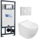 Комплект унитаза с инсталляцией WeltWasser Marberg 507 + Heimbach 043 GL-WT + MAR 507 SE GL-WT 10000012167 белый глянцевый