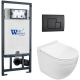 Комплект унитаза с инсталляцией WeltWasser Marberg 507 + Heimbach 043 GL-WT + MAR 507 SE MT-BL 10000012168 белый глянцевый