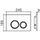 Комплект унитаза с инсталляцией WeltWasser Amberg 506 ST +Merzbach 043 GL-BL +Amberg RD-BL 10000012191 черный глянцевый