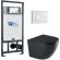 Комплект унитаза с инсталляцией WeltWasser Marberg 507 +Merzbach 043 GL-BL +MAR 507 RD GL-WT 10000012204 черный глянцевый