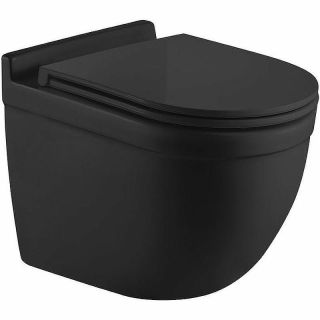 Комплект унитаза с инсталляцией WeltWasser Amberg 350 ST + Heimbach 043 MT-BL + Amberg RD-BL 10000012221 черный матовый