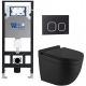 Комплект унитаза с инсталляцией WeltWasser Amberg 506 + Heimbach 043 MT-BL + Amberg RD-BL 10000012236 черный матовый