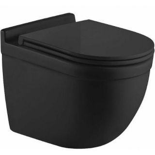 Комплект унитаза с инсталляцией WeltWasser Amberg 506 + Heimbach 043 MT-BL + Amberg RD-BL 10000012236 черный матовый