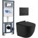 Комплект унитаза с инсталляцией WW Marberg 410 +Heimbach 043 MT-BL +MAR 410 RD MT-BL 10000012248 черный матовый
