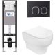 Комплект унитаза с инсталляцией WeltWasser Amberg 350 + Erlenbach 004 GL-WT + Amberg RD-BL 10000012289 белый глянцевый