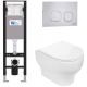 Комплект унитаза с инсталляцией WeltWasser Amberg 350 + Erlenbach 004 GL-WT + Amberg RD-MT CR 10000012291 белый глянцевый