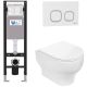 Комплект унитаза с инсталляцией WeltWasser Amberg 350 + Erlenbach 004 GL-WT + Amberg RD-WT 10000012292 белый глянцевый