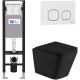Комплект унитаза с инсталляцией Weltwasser Amberg 350 + Gelbach 043 MT-BL + Amberg RD-WT 10000012322 черный матовый